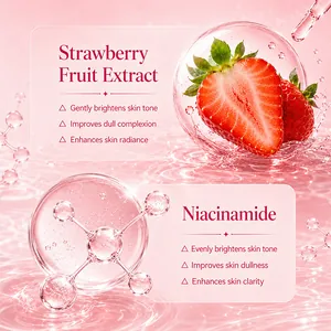 Maschera stick all'argilla e fragola con niacinamide per illuminare la pelle viso