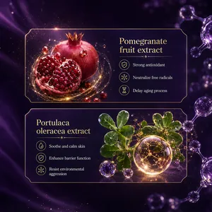 KORMESIC triple face cream featuring antioxidant pomegranate and soothing portulaca extracts