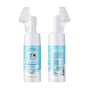 KORMESIC Milch Gesichtsreinigungsschaum mit Silikonbürstenkopf 150ml