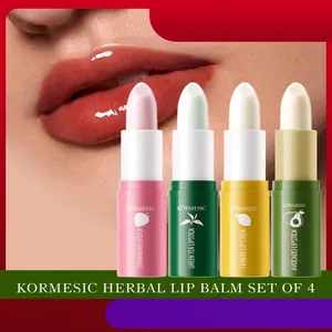 KORMESIC Botanical Herbal Lip Balm Moisturizing Repairing Lipstick For Women Dry Cracked Lip Care Hydrating Soothing Formula Makeup Daily Use