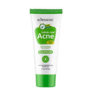 KORMESIC Salicylic Acid Acne Facial Cleanser for deep cleaning and oil control, 60g