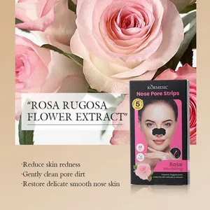 KORMESIC Rose Pore Strips with Flower Extract for deep cleaning and pore reduction treatment