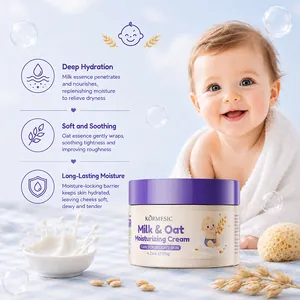 Crème visage hydratante douce lait et avoine pour bébé peau délicate