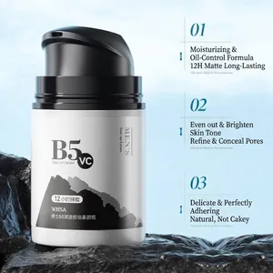 WHSA Men's B5 Tone-up Cream for oil control and a natural brightening matte finish.