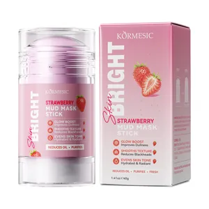 KORMESIC Stick maschera di fango alla fragola per illuminare e levigare la pelle 40g
