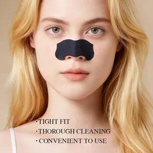 Deep cleaning bamboo charcoal nose mask strips for pore care and blackhead removal