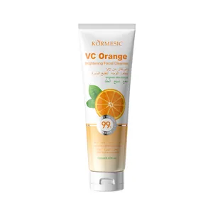 KORMESIC VC Orange Brightening Facial Cleanser 150ml tube for radiant and clear skin