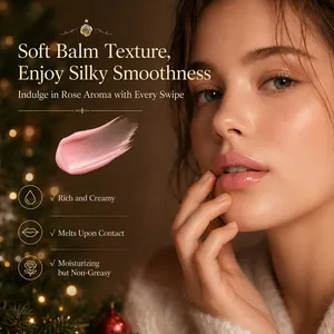 Professional Christmas Collection moisturizing lip balm with rose aroma and silky texture