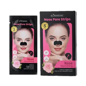 Kormesic rose nourishing nose pore strips set for deep cleaning and exfoliating