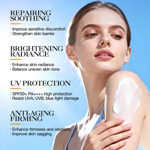 Lotion Solaire au Niacinamide et à l'Acide Tranexamique SPF50+ pour Réparer la Peau
