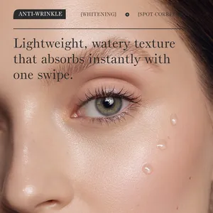 Anti-wrinkle facial serum with lightweight watery texture for spot correction