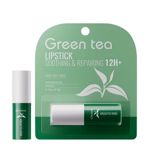 KORMESIC green tea soothing and repairing lip balm for dry lines, 3g moisturized lipstick.