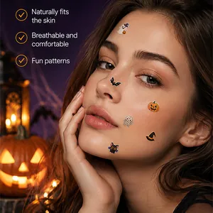 Αυτοκόλλητα για σπυράκια με θέμα το Halloween σε διάφορα σχήματα για προστασία