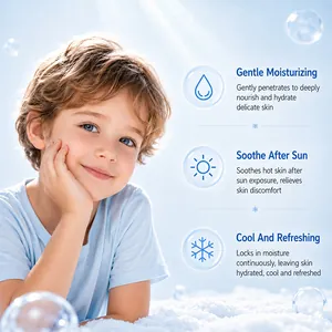 Crème visage apaisante Kormesic pour enfants, hydratation douce et soin après-soleil