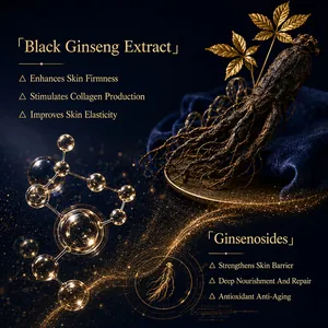 Nourishing black ginseng extract serum for skin firmness and anti-aging benefits