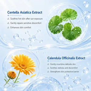 Crème visage douce pour enfants aux extraits de Centella et Calendula apaisant la peau