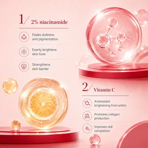 Niacinamid- und Vitamin-C-Gesichtscreme zur Aufhellung und antioxidativen Pflege