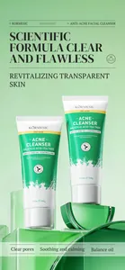 Vista detallada del limpiador facial antiacné KORMESIC con ácido salicílico