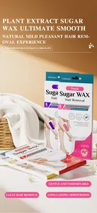 KORMESIC plant extract sugar wax hair removal strips for smooth and gentle skin