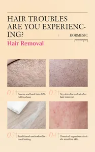 Hair removal wax strips addressing coarse hair and sensitive skin issues