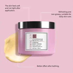 Detailansicht der Champagne Beaute Lift Körpercreme mit geschmeidiger Textur und Vorteilen