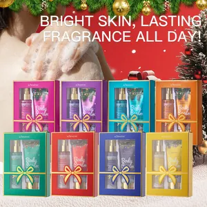 KORMESIC Fragrance Body Care Gift Set Moisturizing Body Cream And Alcohol Free Fragrance Body Mist For Women Holiday Skin Care Set