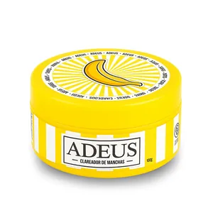 Adeus multi-functional cream 100g in a yellow jar with banana lid graphic