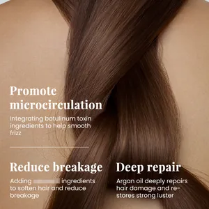 Deep repair hair mask for smoothing frizz and reducing breakage with argan oil