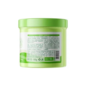 Nourishing protein hair mask in green jar with detailed 500g net weight label information