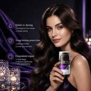 Barra para Peinar el Color del Cabello Instantáneo KORMESIC Retoque de la Línea del Cabello Desechable Cubierta de Canas Impermeable