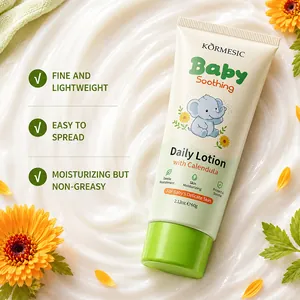 KORMESIC Baby Soothing Daily Lotion with Calendula extract for delicate skin nourishment
