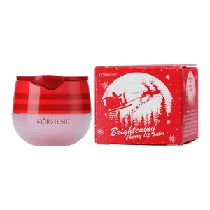 KORMESIC Christmas cherry brightening lip balm with squalane and niacinamide in red box