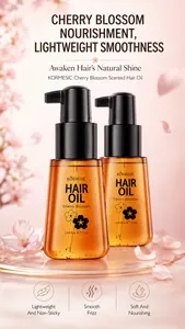 Huile capillaire KORMESIC professionnelle à la fleur de cerisier, flacons de 75 ml