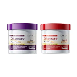 Professional KORMESIC Collagen and Argan Oil Hair Mask for Intensive Hair Repair and Nourishment