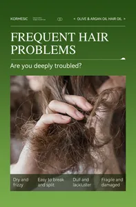 Detail view of damaged hair highlighting common problems like dryness and split ends.