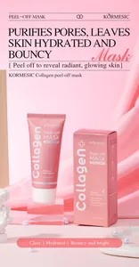 Dettaglio del tubo e della confezione della maschera peel-off al collagene Kormesic.