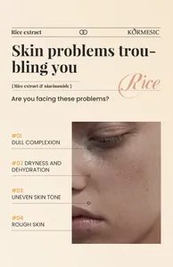 Close-up of skin concerns like dullness and dryness for Rice Revitalizing facial mask