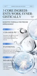 Détails des ingrédients de la crème mains KORMESIC pour le soin de l'eczéma et apaisement