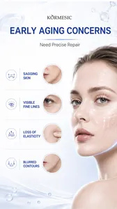Detailansicht der Hautprobleme wie Falten für die KORMESIC Lifting-Gesichtsmaske