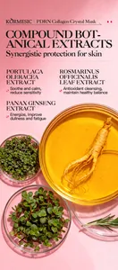 Détails des extraits botaniques du masque au collagène cristallin PDRN KORMESIC.