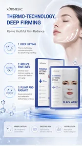 KORMESIC Black Wrap straffende und liftende Tuchmaske für tiefe Hautverjüngung