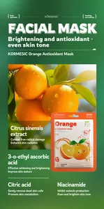 Details zu Inhaltsstoffen der KORMESIC Orange Antioxidant Gesichtsmaske für hellere Haut