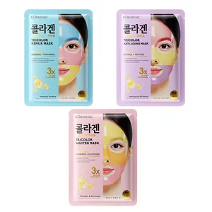 KORMESIC dreifarbige Gesichtsmasken-Set für Reparatur, Anti-Aging und Aufhellung