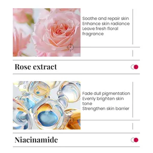 Beneficios para la piel del jabón de rosa KORMESIC con niacinamida y extracto de rosa