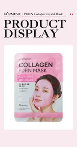 Gros plan sur l'emballage du masque KORMESIC Collagen PDRN au design rose