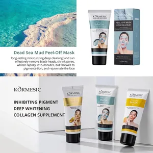 Coffret de masques peel-off KORMESIC à la boue de la mer Morte, collagène et VC.