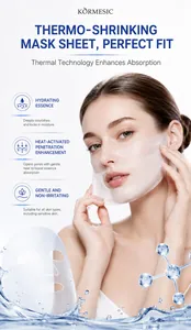 Detailansicht der Thermo-Schrumpfmaske zeigt perfekte Passform und Hydratisierung