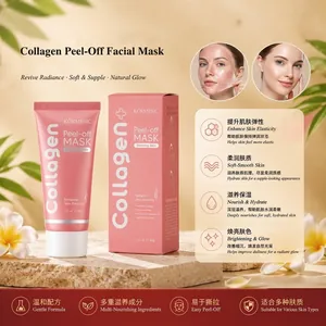 KORMESIC Maschera Peel-off al Collagene Pulizia Profonda Del Viso Con Niacinamide Acido Ialuronico Per Elasticità E Luminosità