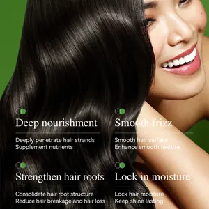 Close-up of healthy shiny black wavy hair showing nourishment and frizz-free results