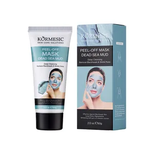 Masque facial peel-off à la boue de la mer Morte KORMESIC pour un nettoyage profond